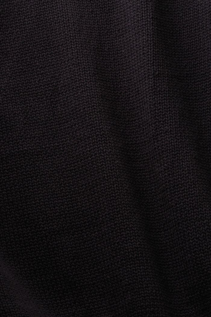 Logo Chunky Knit Sweater, BLACK, detail image number 5