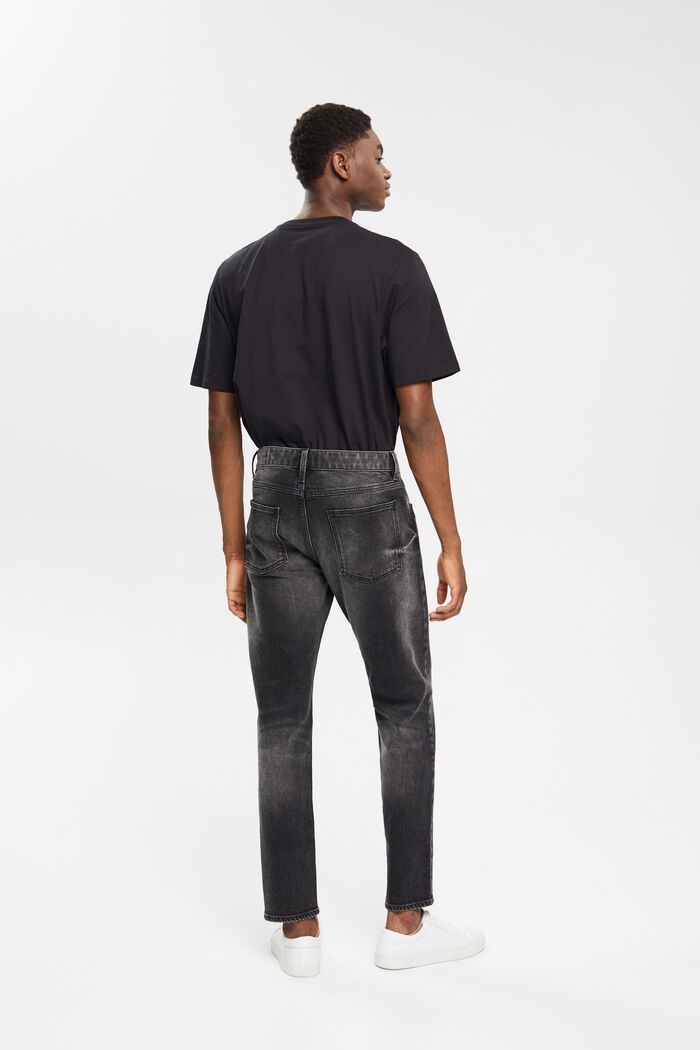 Washed out stretch jeans, BLACK MEDIUM WASHED, detail image number 5