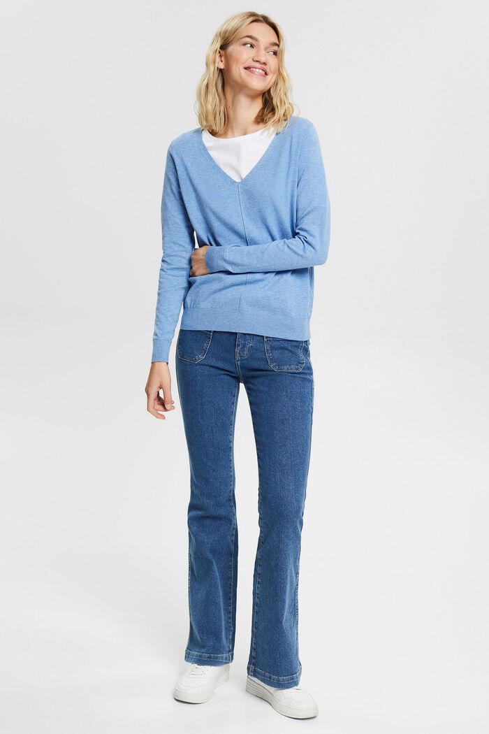 Fashion Sweater, LIGHT BLUE LAVENDER, detail image number 0