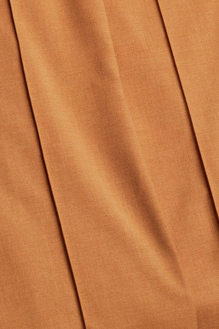 Wool blend: flared trousers, CARAMEL, detail image number 4