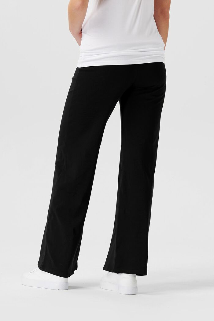 Over-the-bump jersey trousers, organic cotton, BLACK, detail image number 1