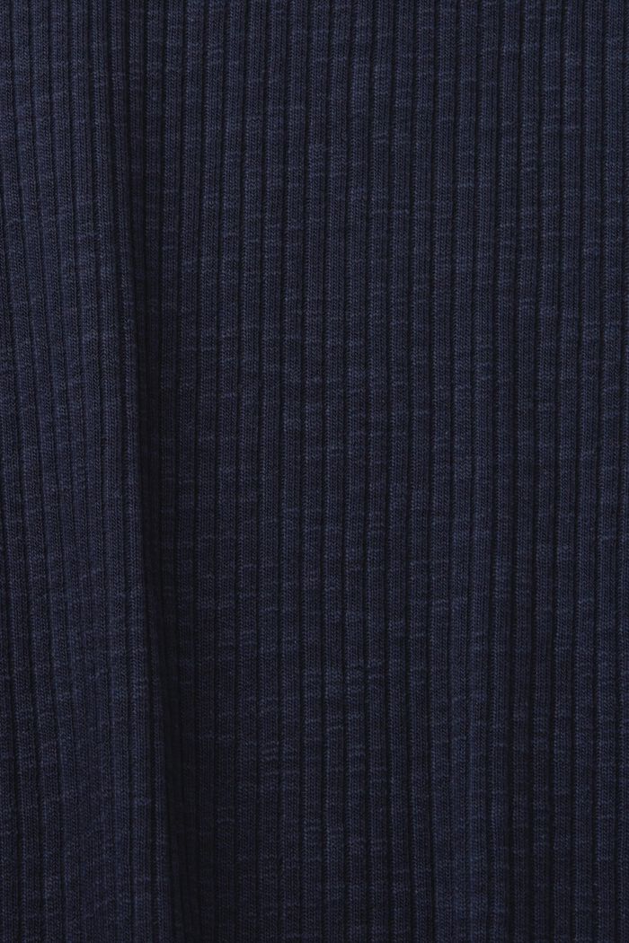 Ribbed Jersey T-Shirt, NAVY, detail image number 5