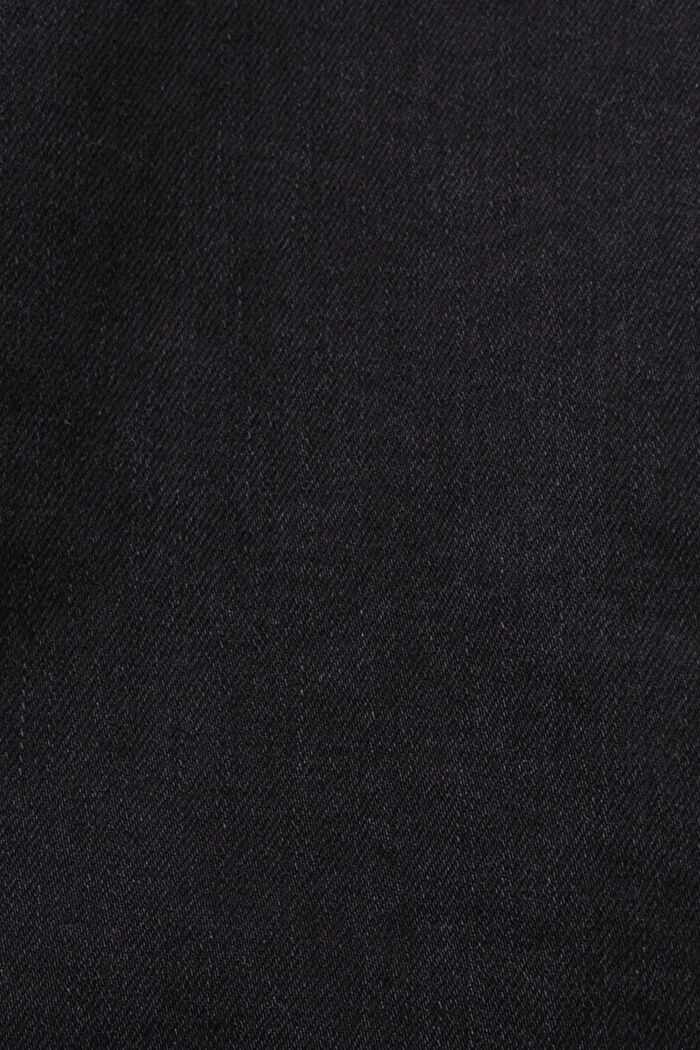 Recycled: mid-rise skinny jeans, BLACK DARK WASHED, detail image number 6