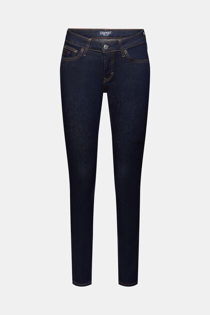 Recycled: mid-rise skinny jeans