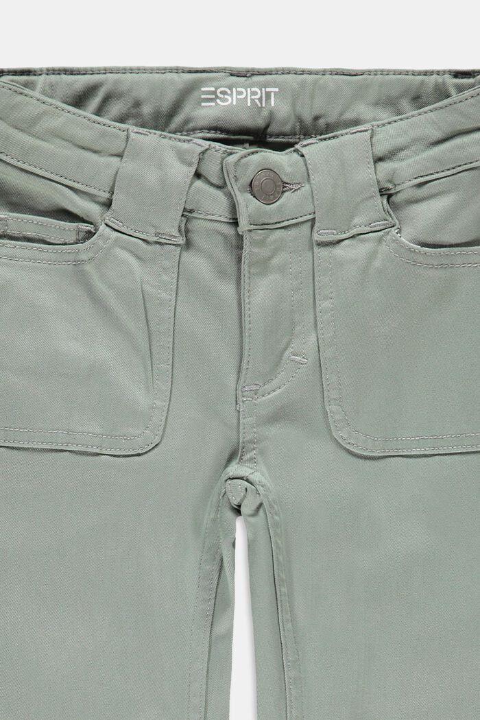 Slim jeans with a flared leg, KHAKI GREEN, detail image number 2
