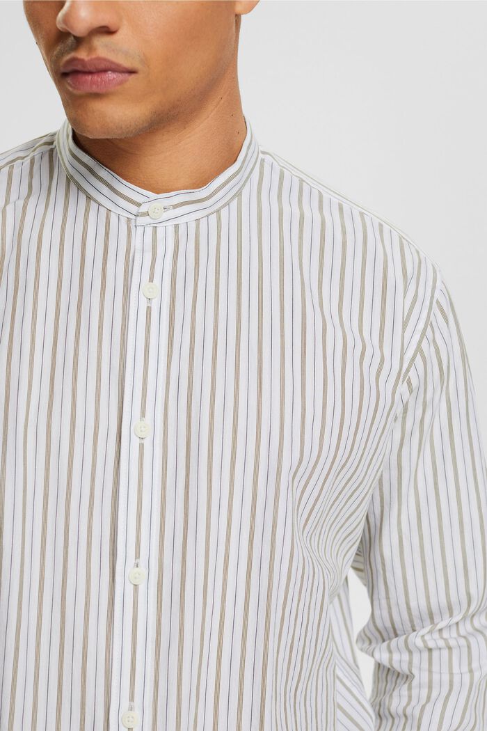 Shirt with striped pattern, WHITE, detail image number 2