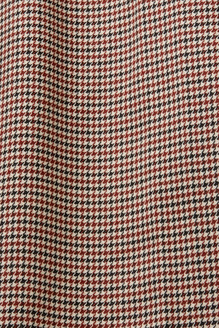 Wide Leg High-Rise Houndstooth Pants, SAND, detail image number 6