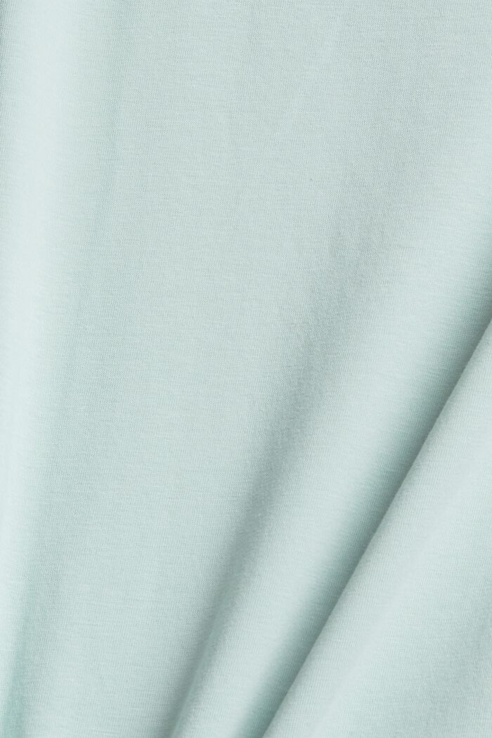 Active organic cotton top with mesh inserts, PASTEL GREEN, detail image number 4