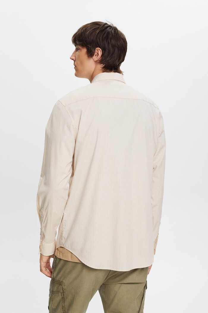 Cotton Poplin Shirt, SAND, detail image number 3