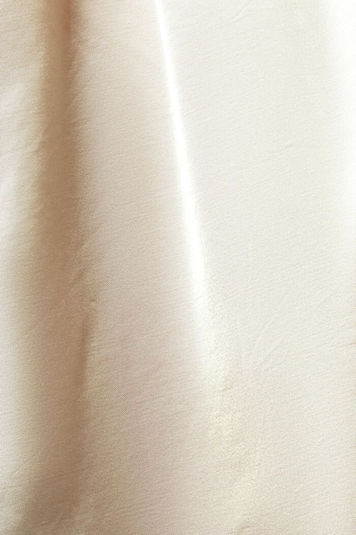 Satin blouse with lapel collar, LENZING™ ECOVERO™, DUSTY NUDE, detail image number 4