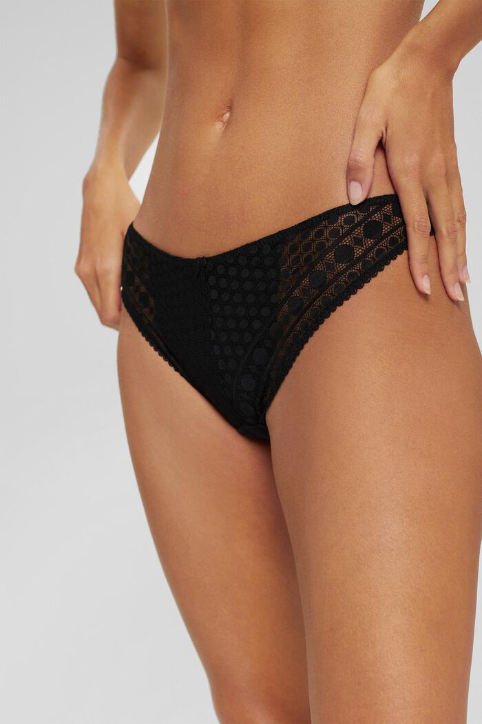 Hipster briefs made of lace, BLACK, detail image number 1