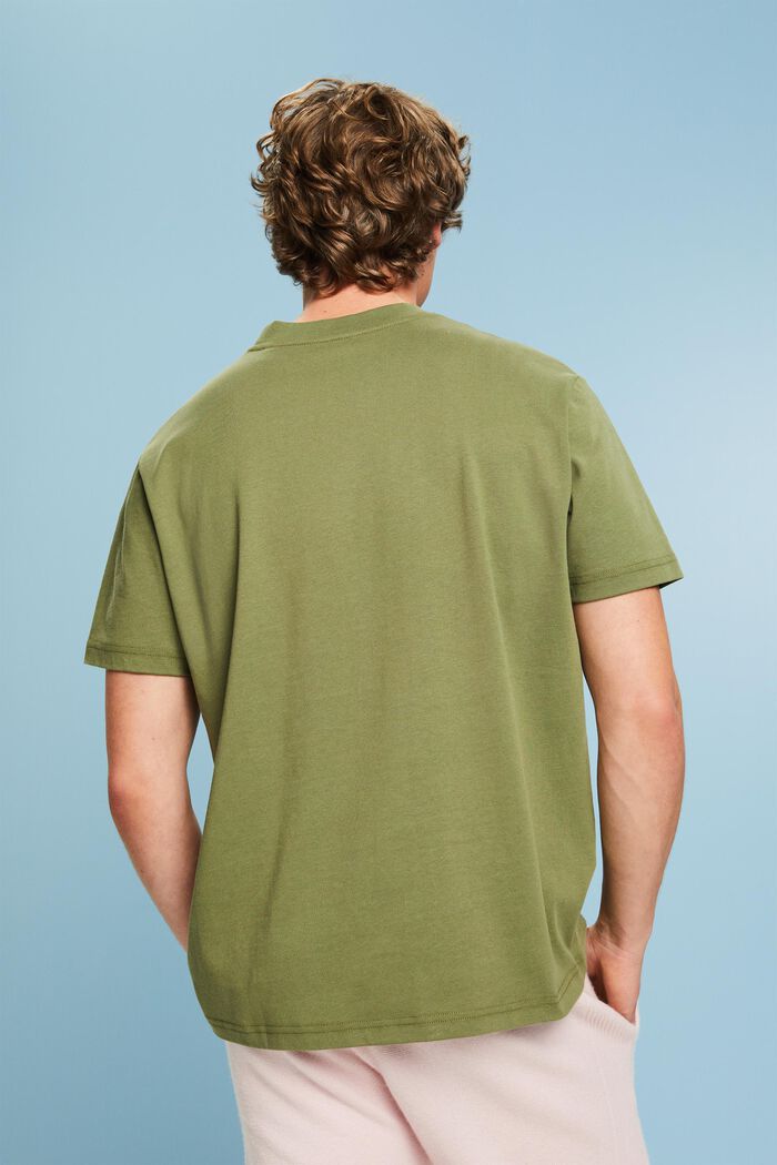 Unisex Logo Cotton Jersey T-Shirt, OLIVE, detail image number 2