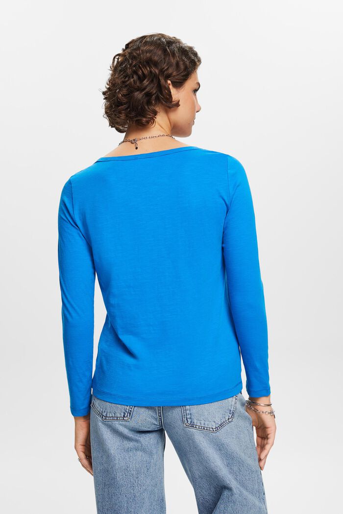 Jersey Long-Sleeve Top, BLUE, detail image number 3