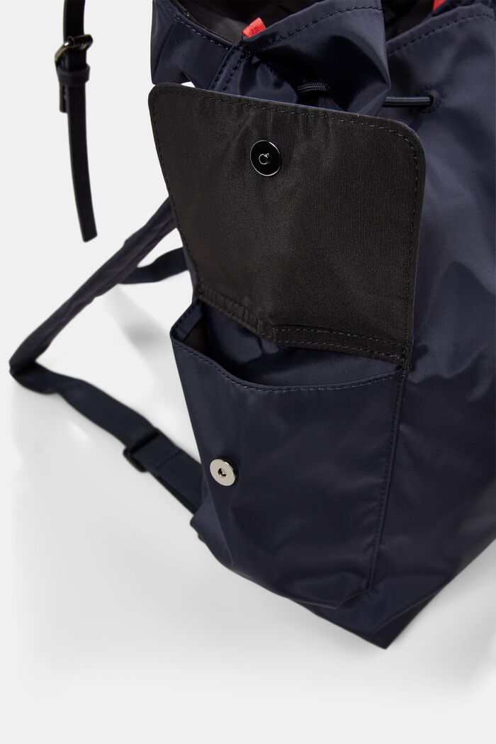 Made of recycled material: backpack with side compartments, NAVY, detail image number 3