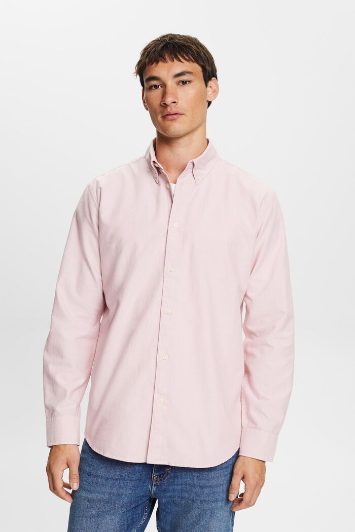 Cotton-Poplin Button Down Shirt, OLD PINK, detail image number 2