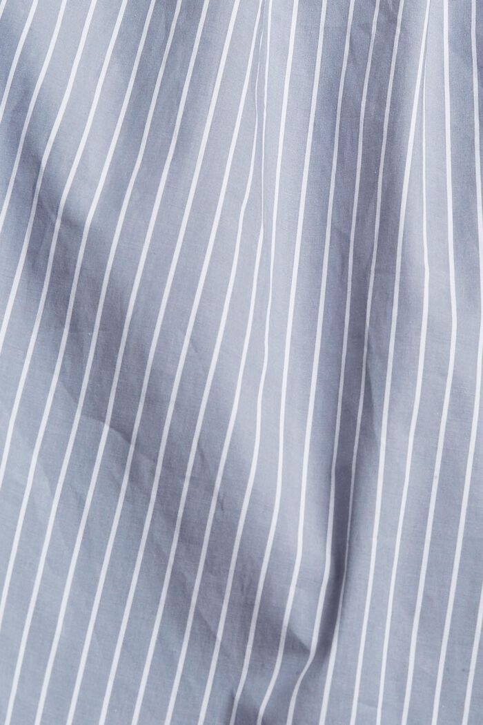 Striped blouse with frilled details, MEDIUM GREY, detail image number 4