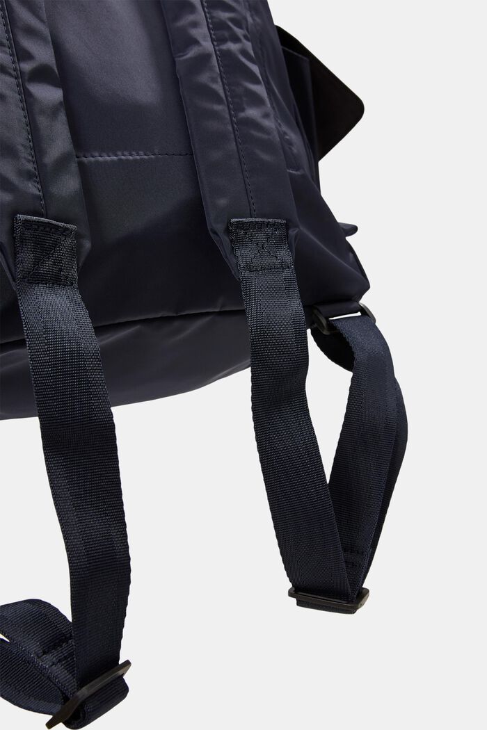 Made of recycled material: rucksack with side compartments, NAVY, detail image number 5