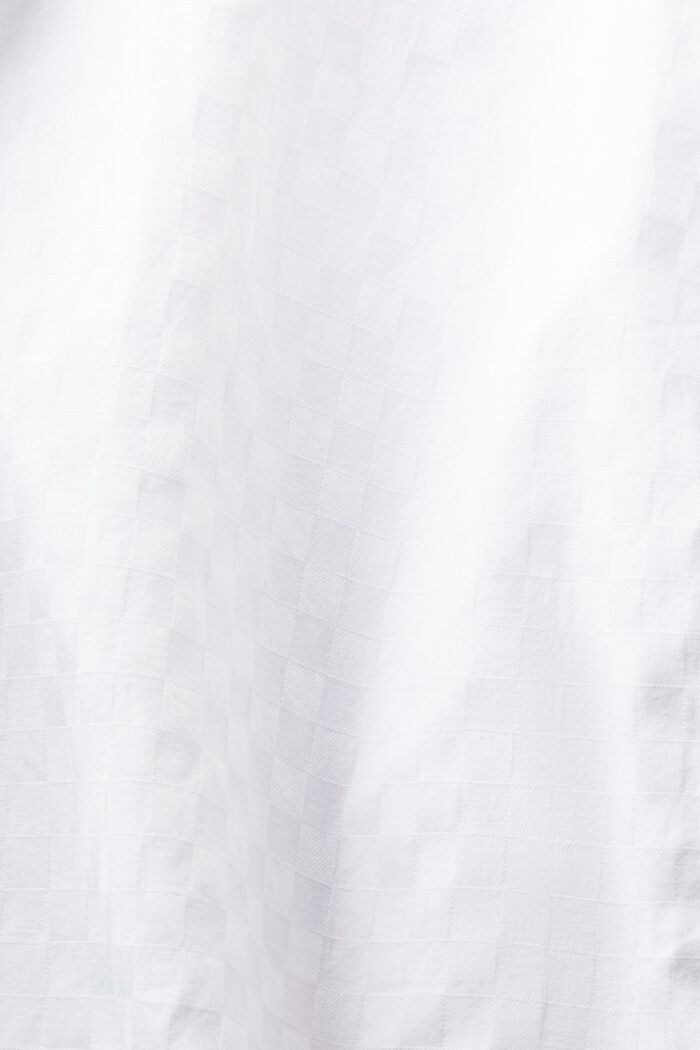 Cotton Jacquard Shirt, WHITE, detail image number 5