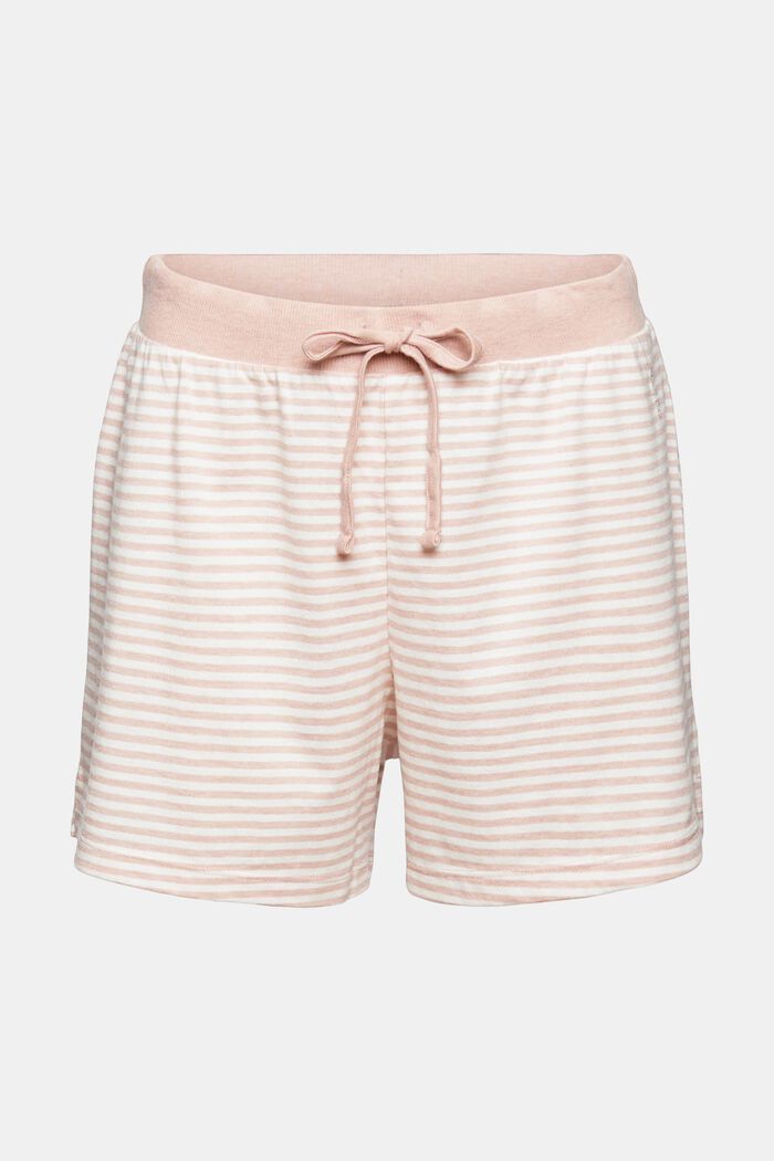 Jersey pyjama shorts, organic cotton blend, OLD PINK COLORWAY, detail image number 2