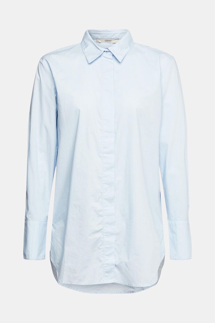 Oversized shirt blouse, LIGHT BLUE, detail image number 2