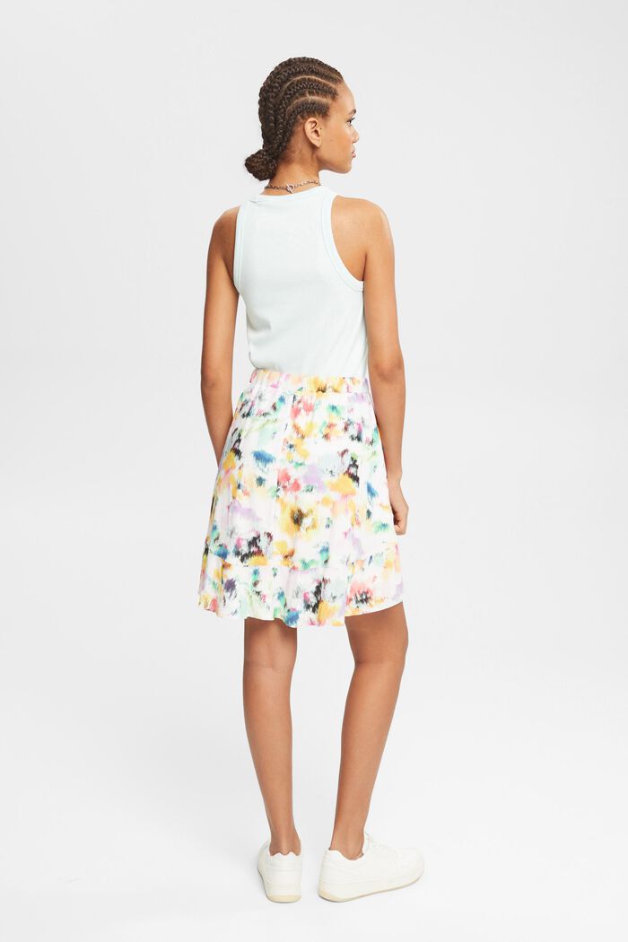 Patterned mini skirt, LENZING™ ECOVERO™, OFF WHITE, detail image number 3