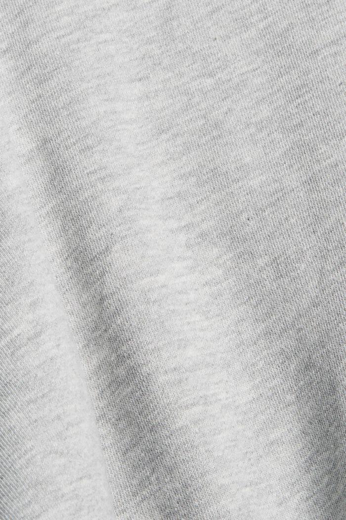 Oversized sweatshirt made of organic cotton, LIGHT GREY, detail image number 4