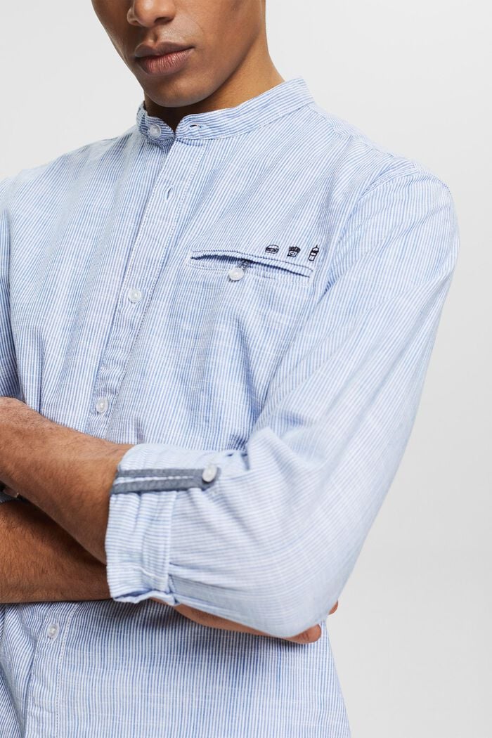 Striped shirt with small motifs, BRIGHT BLUE, detail image number 2