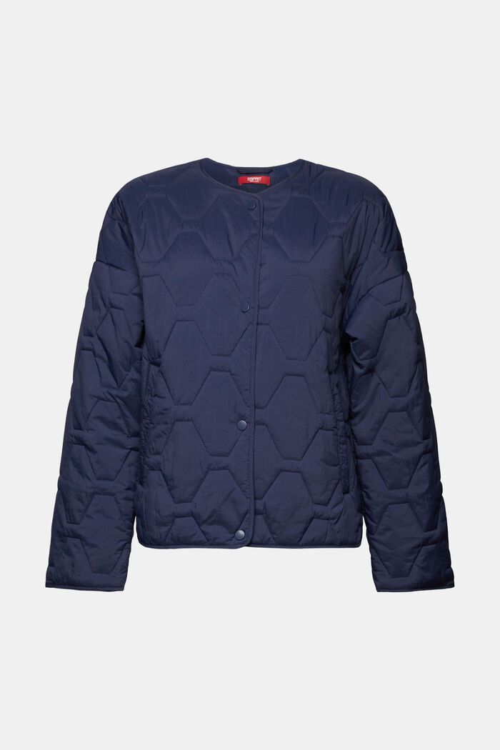 Recycled: lightweight quilted jacket, NAVY, detail image number 7