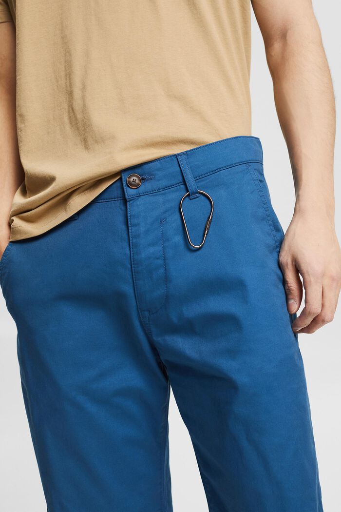 Short organic cotton trousers, BLUE, detail image number 2