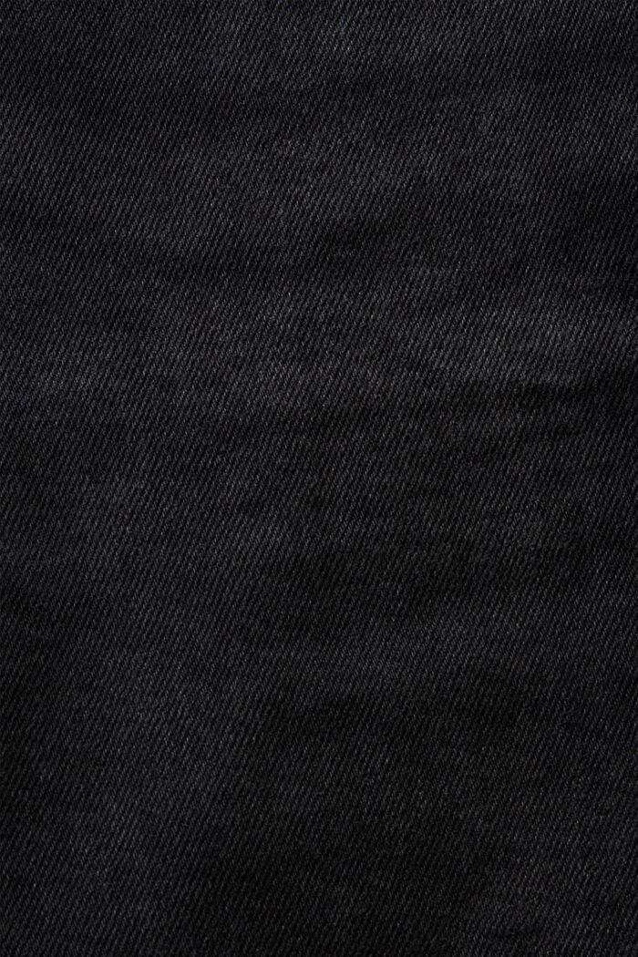 Mid-Rise Regular Tapered Jeans, BLACK DARK WASHED, detail image number 6