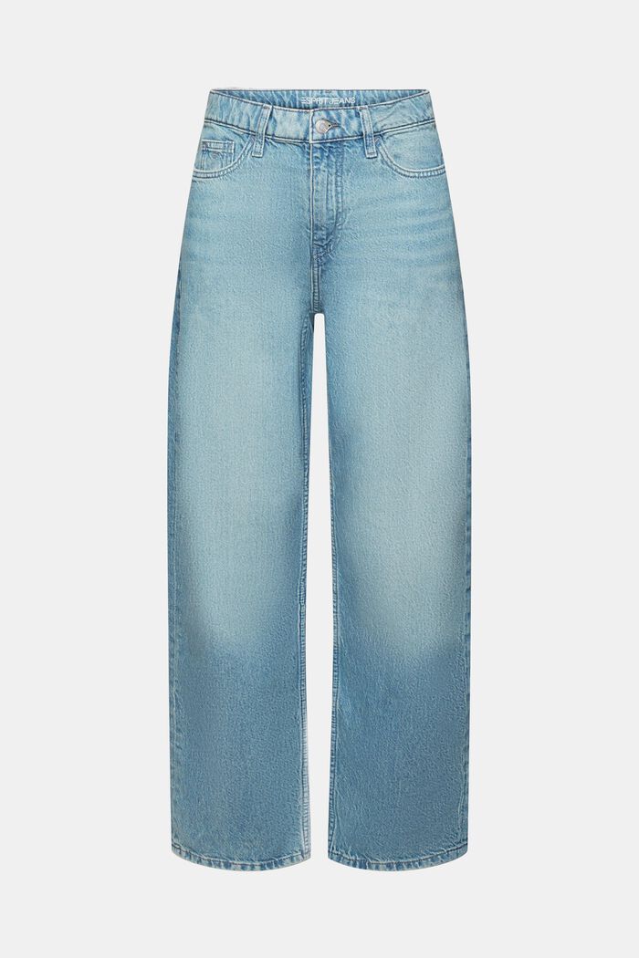 Low-Rise Retro Loose Jeans, BLUE LIGHT WASHED, detail image number 6