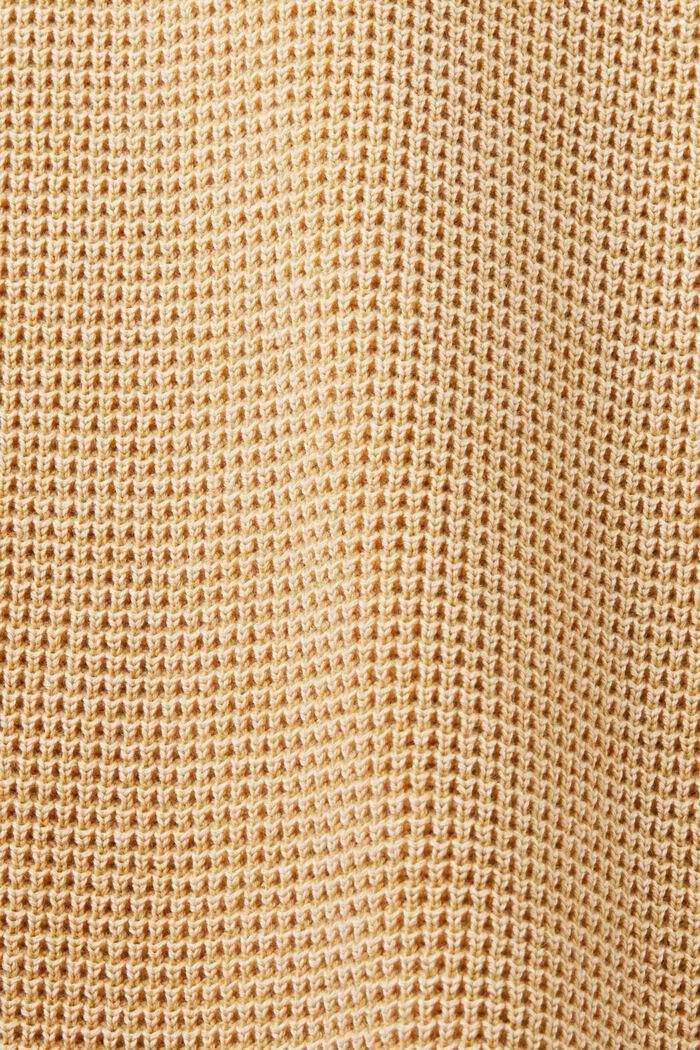 Half-zip jumper, 100% cotton, BEIGE, detail image number 4