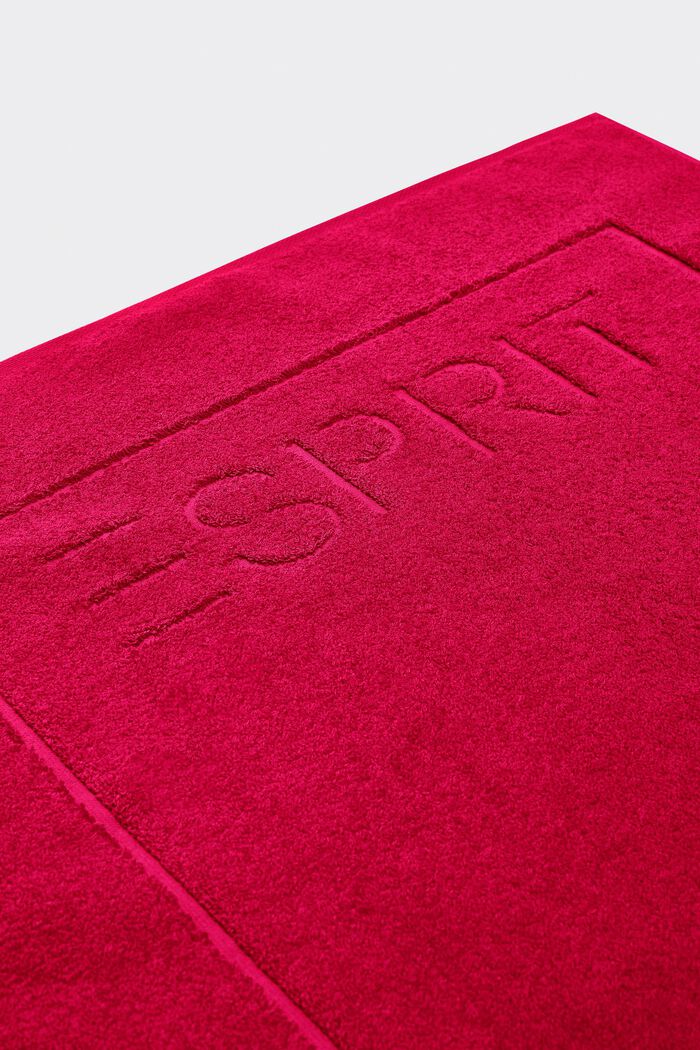 Terrycloth bath mat made of 100% cotton, RASPBERRY, detail image number 2