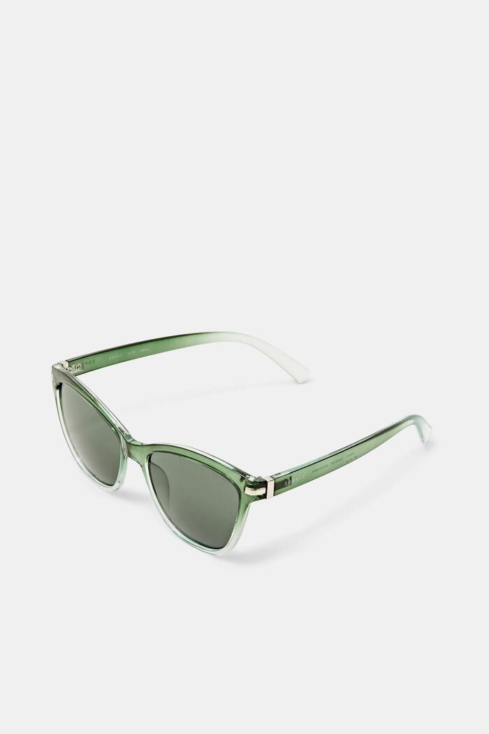 Gradient Cat-Eye Sunglasses, GREEN, detail image number 0
