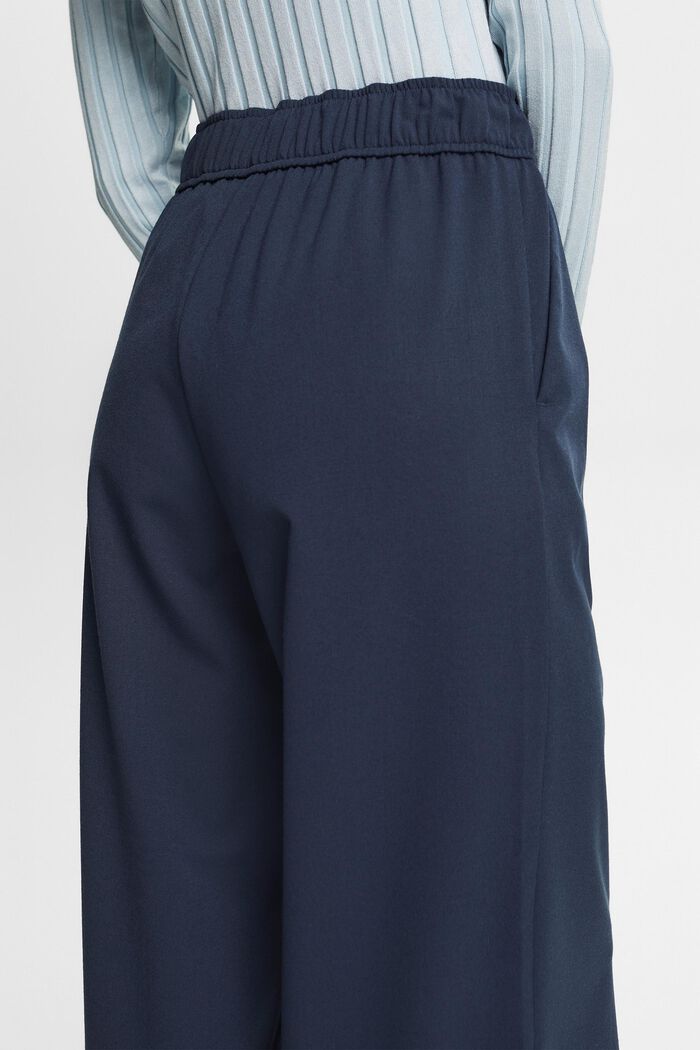 Wide leg pull-on trousers, PETROL BLUE, detail image number 4