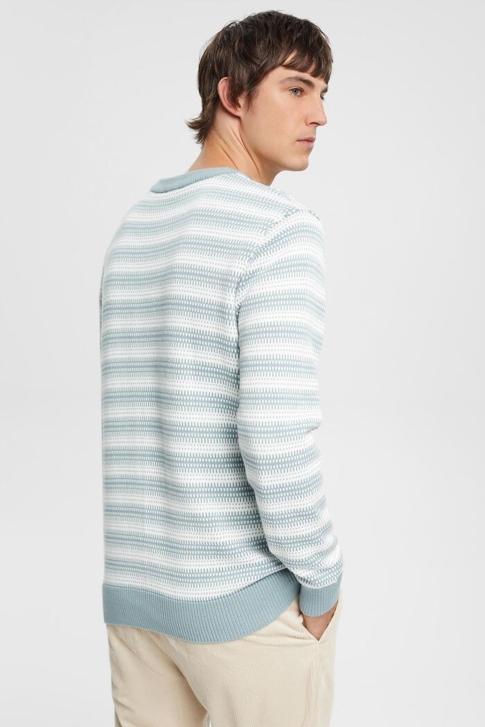 Striped jumper, GREY BLUE, detail image number 3