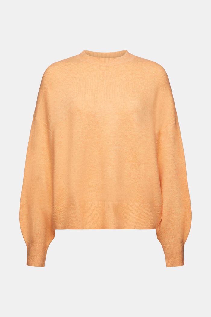 Wool Blend Crewneck Sweater, PEACH, detail image number 6