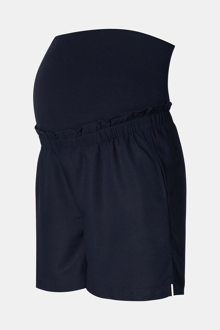 MATERNITY Over-The-Belly Shorts, NIGHT SKY BLUE, detail image number 4