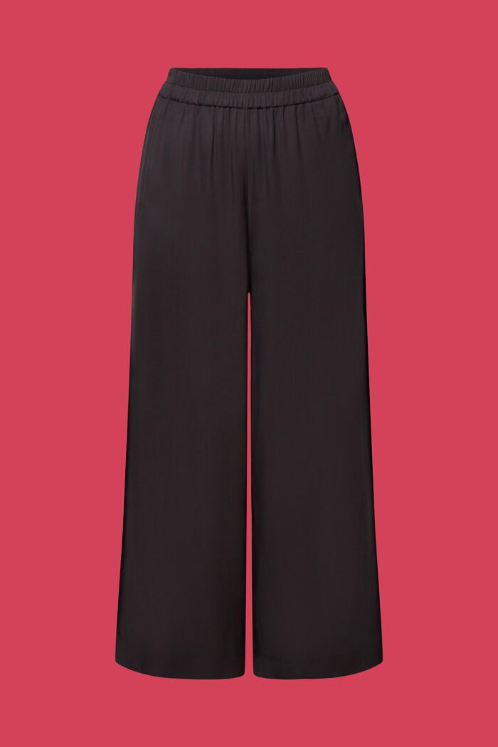 Twill pull-on culotte, ANTHRACITE, detail image number 6