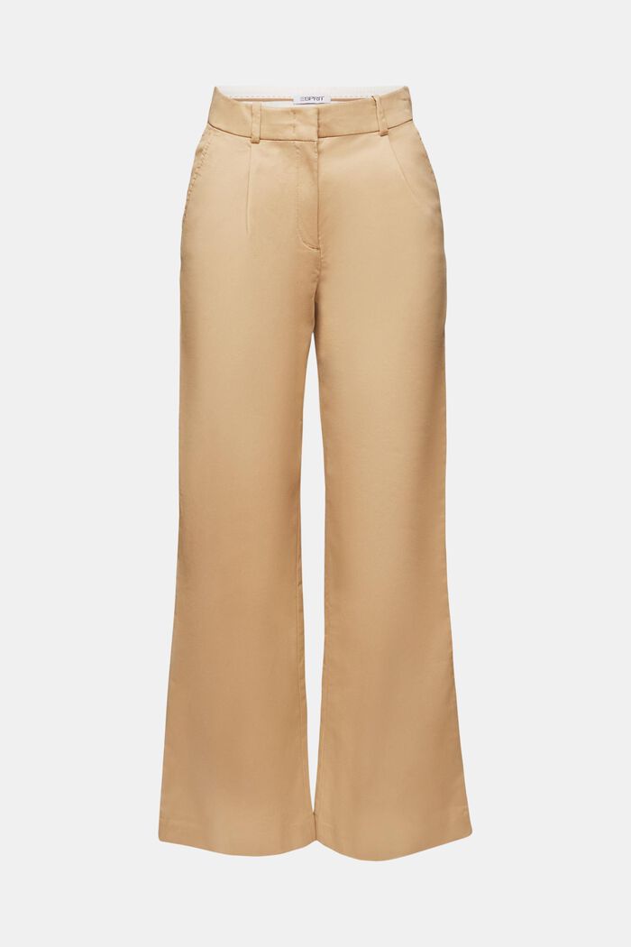 Wide Leg Chino Pants, BEIGE, detail image number 7
