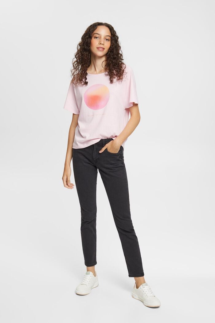 Linen blend: printed T-shirt, LIGHT PINK, detail image number 4