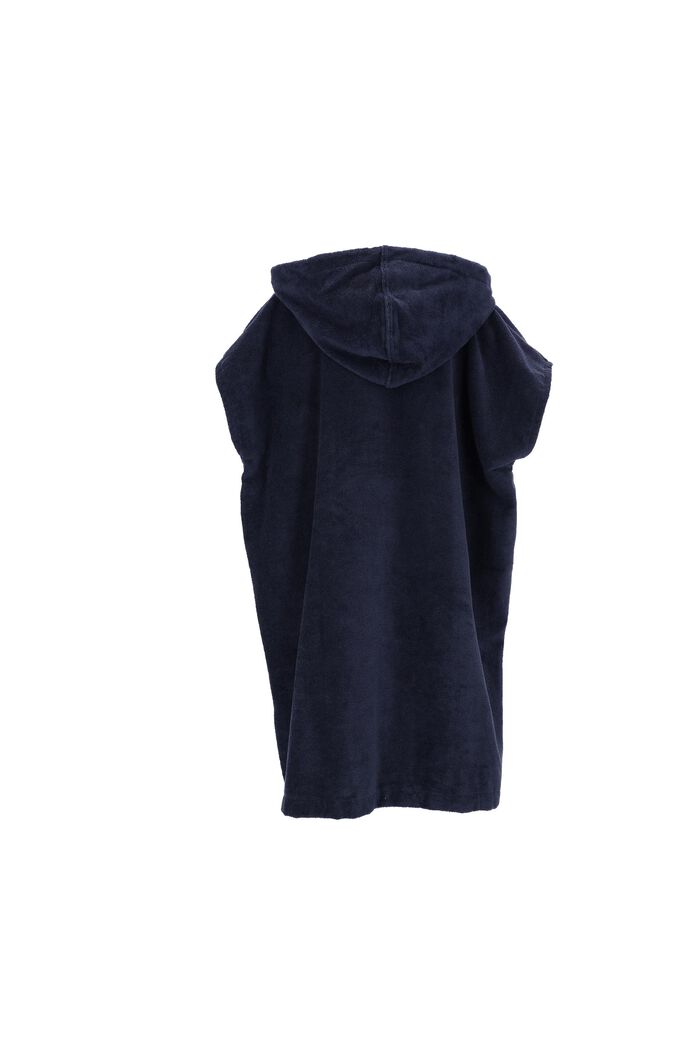 YOUTH hooded towel poncho, NAVY BLUE, detail image number 1