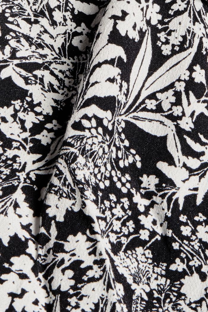 Mini flounce skirt made of LENZING™ ECOVERO™, BLACK, detail image number 4