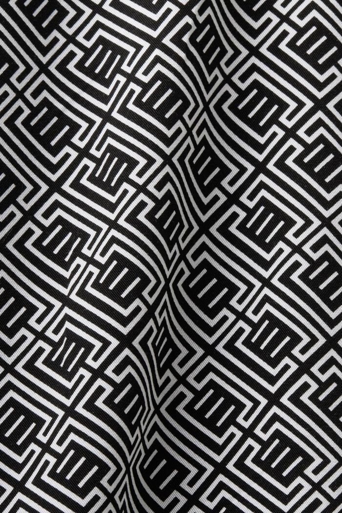 Printed Sarong Dress, BLACK, detail image number 5