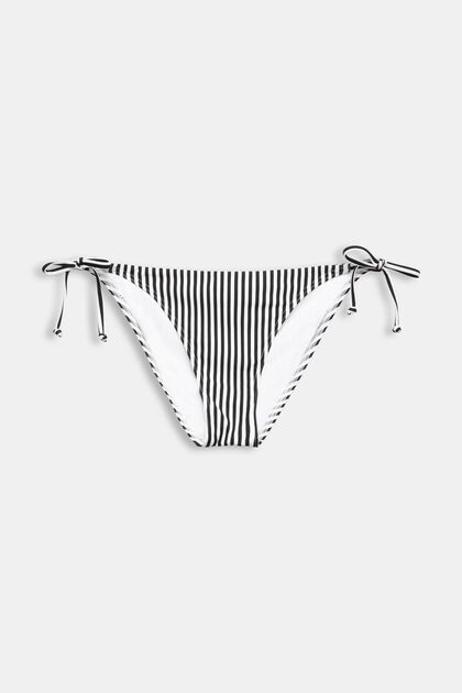 Striped Side-Tie Bikini Bottoms