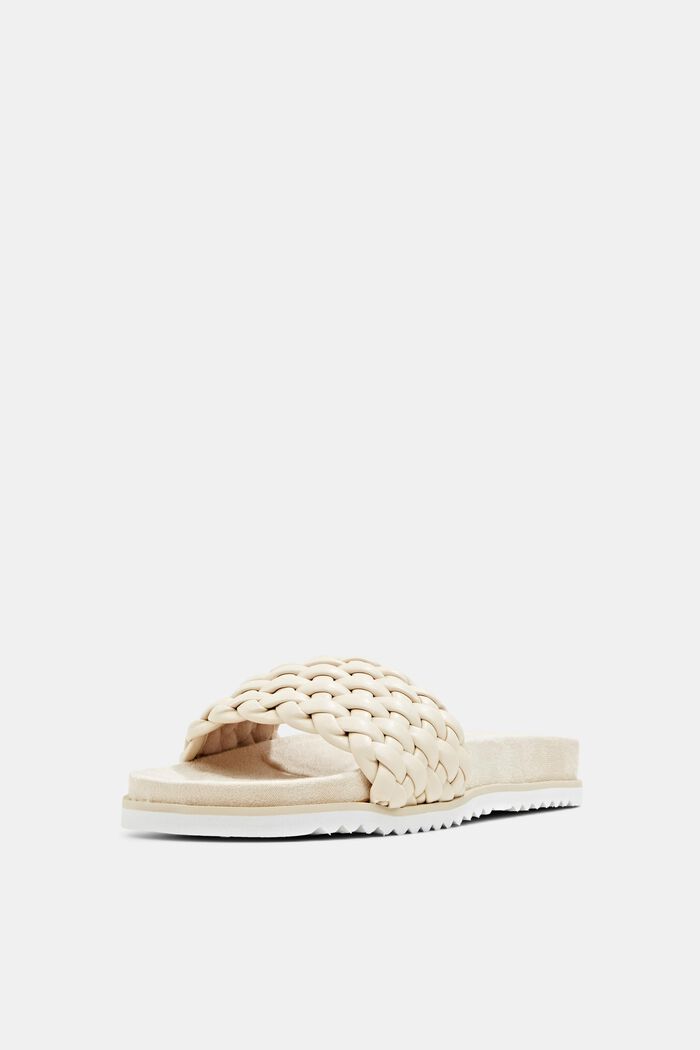 Slip-ons with braided straps, OFF WHITE, detail image number 2