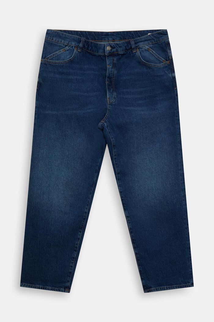 CURVY high-rise dad jeans, BLUE MEDIUM WASHED, detail image number 0