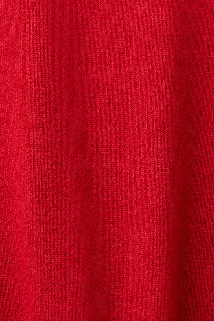 Fine weave jumper, DARK RED, detail image number 5