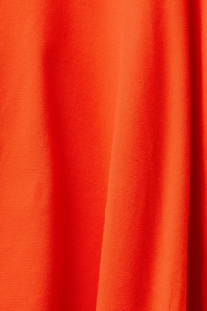 Crêpe A-Line Mini Skirt, BRIGHT ORANGE, detail image number 6