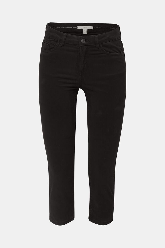 Soft Capri trousers with Lycra® xtra life™, BLACK, detail image number 0